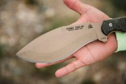 TOPS Knives CUMA TAK-RI 3.5 Fixed 7" Tan Kukri Blade Micarta Onlays Nylon Sheath -Helle Shop tops knives tops knives cuma tak ri 3 5 fixed 7 tan kukri blade micarta onlays nylon sheath 39755230249172