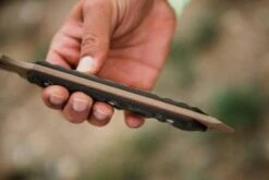 TOPS Knives CUMA TAK-RI 3.5 Fixed 7" Tan Kukri Blade Micarta Onlays Nylon Sheath -Helle Shop tops knives tops knives cuma tak ri 3 5 fixed 7 tan kukri blade micarta onlays nylon sheath 39755230838996