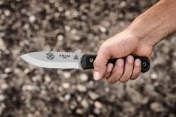 TOPS Knives D Fly 4.5 Fixed 4.5" 1095 Carbon Blade Black Micarta Handles Leather Sheath 18 TOPS Knives D Fly 4.5 Fixed 4.5" 1095 Carbon Blade Black Micarta Handles Leather Sheath -Helle Shop tops knives tops knives d fly 4 5 fixed 4 5 1095 carbon blade black micarta handles leather sheath 39754860069076