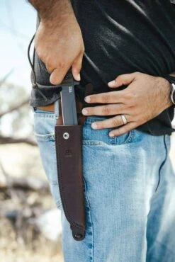 TOPS Knives TOPS Wild Pig Hunter Fixed 7-9/16" Plain Blade, Micarta WPH-04 (USA) -Helle Shop tops knives tops wild pig hunter fixed 7 9 16 plain blade micarta wph 04 usa 39393819394260