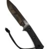 TRC Apocalypse Elmax Black Canvas Micarta Fixed Blade Apocalyptic Finish Kydex