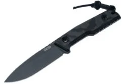 TRC Urban Tactical DLC Elmax Blade Black Camo Carbon Handle Kydex Sheath