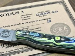 Custom White River Exodus 3 Fixed Blade Knife 3.88" S35VN Burl G10 Hybrid Handle (USA) -Helle Shop white river knives custom white river exodus 3 fixed blade knife 3 88 s35vn burl g10 hybrid handle usa 41989871632596