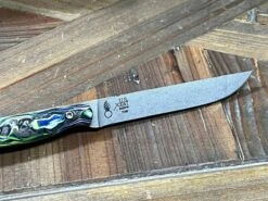 Custom White River Exodus 3 Fixed Blade Knife 3.88" S35VN Burl G10 Hybrid Handle (USA) -Helle Shop white river knives custom white river exodus 3 fixed blade knife 3 88 s35vn burl g10 hybrid handle usa 41989871730900