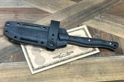 White River Exodus 4 Fixed Blade Knife 3.88" S35VN Stonewashed Black Canvas Micarta (USA) -Helle Shop white river knives white river exodus 4 fixed blade knife 3 88 s35vn stonewashed black canvas micarta usa 39393823949012