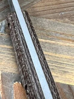 White River Exodus 4 Fixed Blade Knife 3.88" S35VN Stonewashed Natural Burlap Micarta (USA) -Helle Shop white river knives white river exodus 4 fixed blade knife 3 88 s35vn stonewashed natural burlap micarta usa 39393822539988