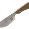 White River M1 Skinner Stonewashed S35VN Blade Green & Orange Textured G-10 Kydex Sheath
